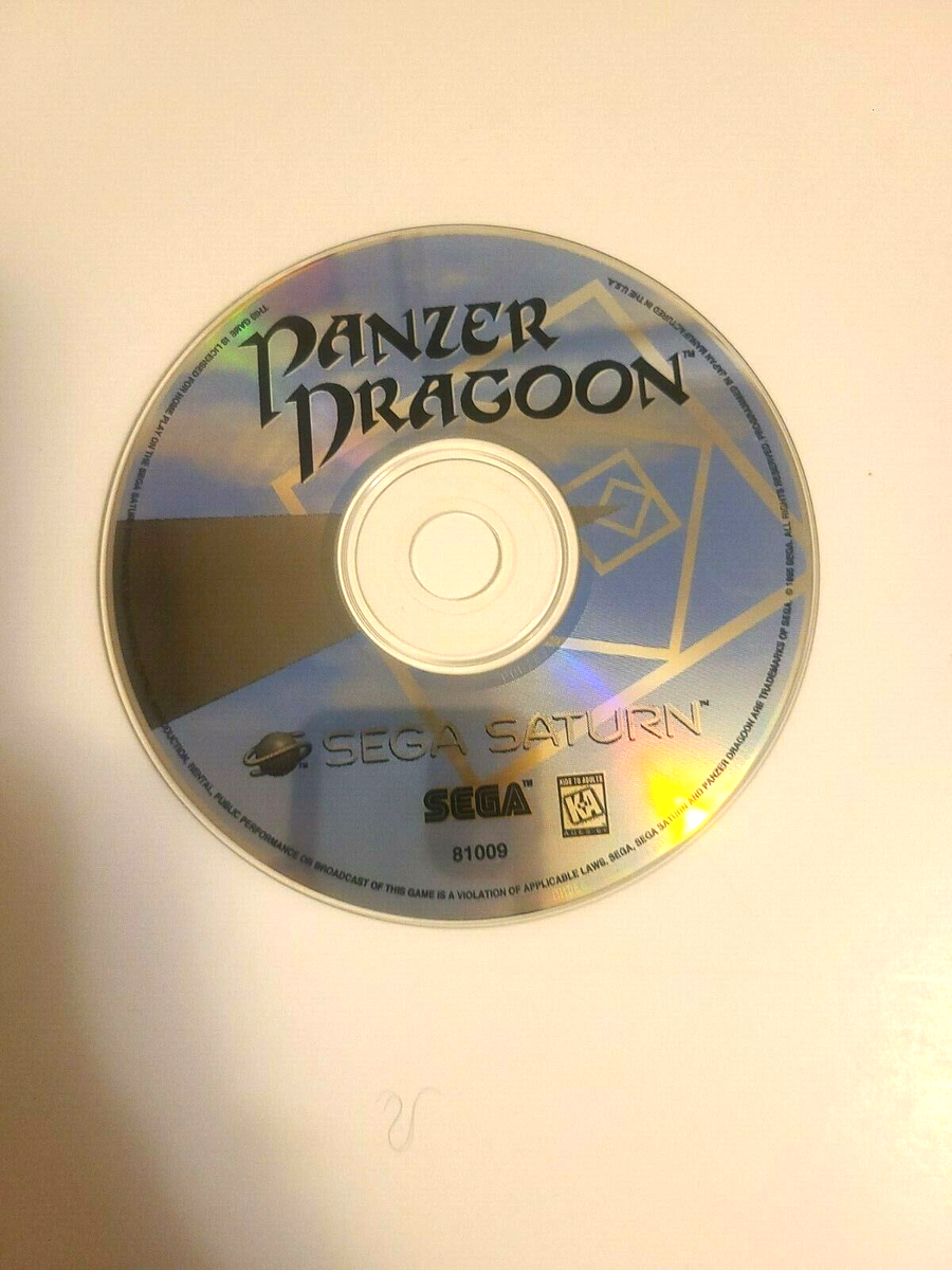 Panzer Dragoon 1 and 2 II Zwei Sega Saturn Discs Only Authentic US