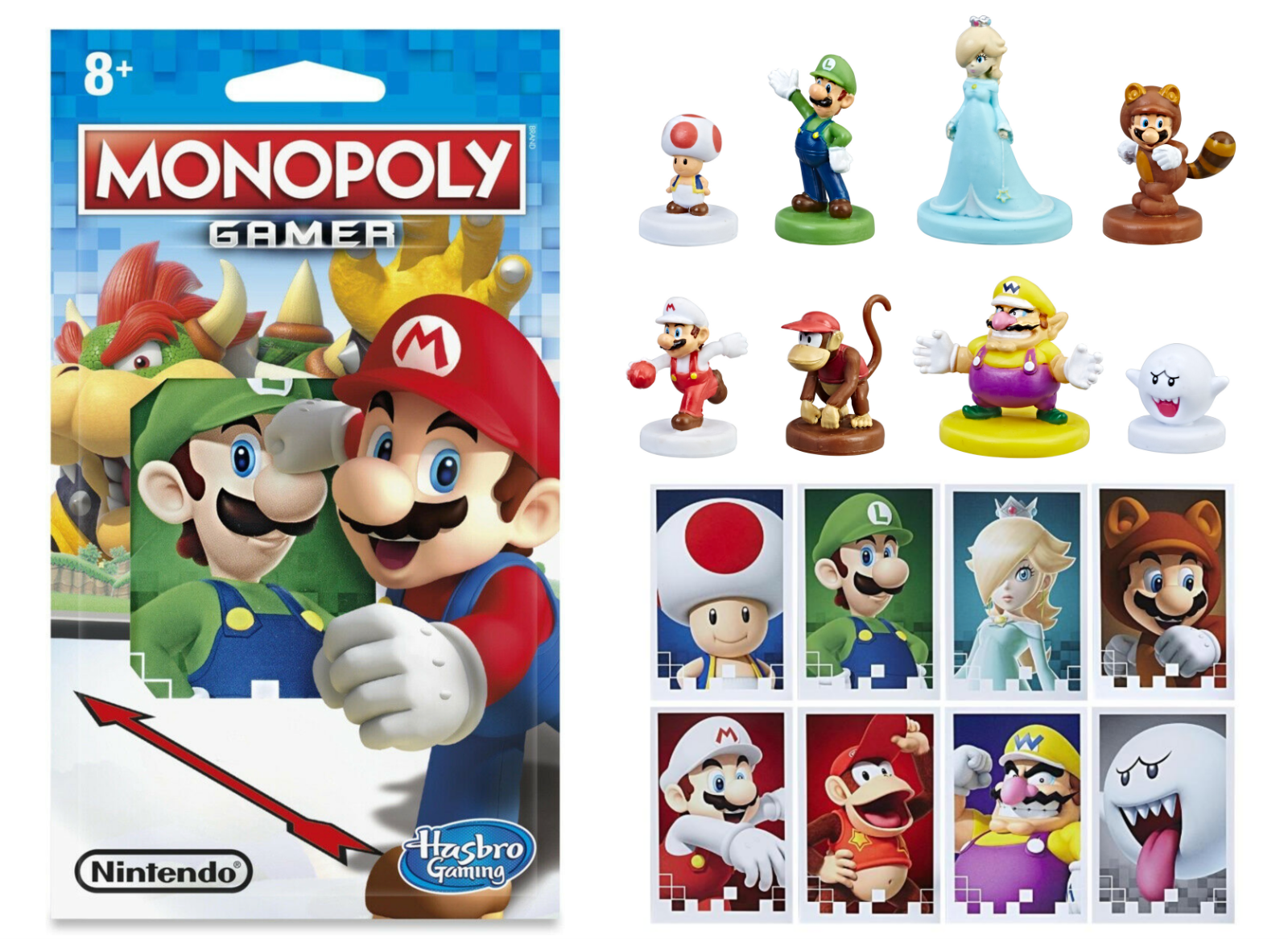 MONOPOLY Gamer Nintendo Power Packs BOO ROSALINA DIDDY MARIO TANOOKI LUIGI  TOAD | eBay