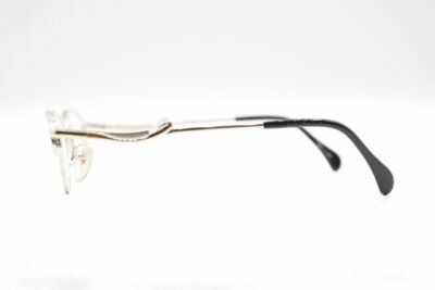 Vintage Zina Paris Z595 Silver Oval Glasses Frame Eyeglasses NOS