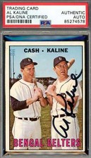 Al Kaline PSA DNA Signed 1967 Topps Bengal Belters Autograph