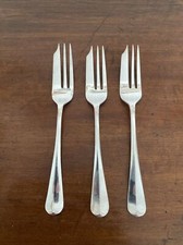 Three Vintage Cooper Brothers Hanoverian Pattern Cake Forks