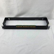 12-Port Patch Panel Rack Or Wall Mount Cable Management For RJ45 Cat5e Ethernet