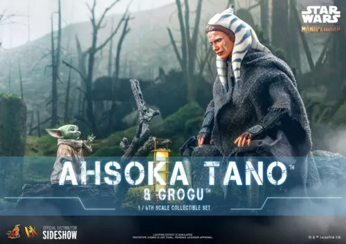 Hot Toys Ahsoka Tano and Grogu 1/6 Scale DX21 Deluxe Sealed