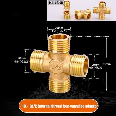 1PCS G1/2 joint water pipe and plumbing fittings