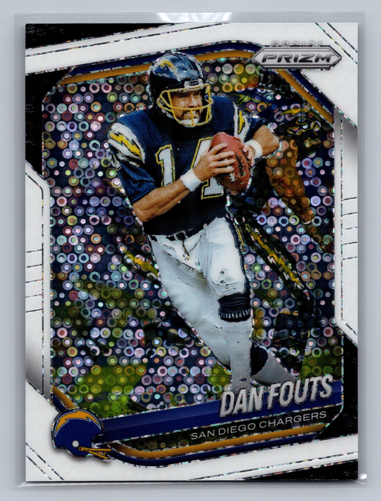 2025 Panini Prizm DAN FOUTS #89 White Disco Prizm San Diego Chargers
