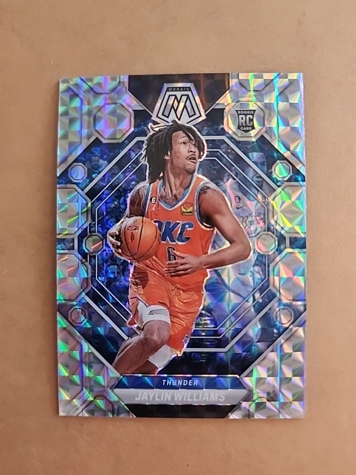 Jaylin Williams Rookie 2022-23 Panini Mosaic #241 Silver Mosaic Thunder RC