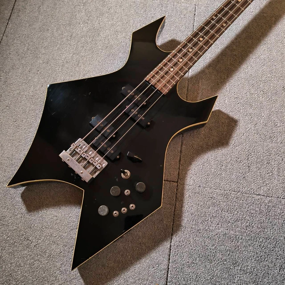 B.C. Rich Warlock Electric Bass Black Neck-through Made In Japan Vintage - Image 2 of 4