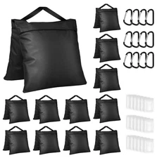 12 Pack Sandbags Weight Bags for Photo Studio Photography Video Equipment, Em...