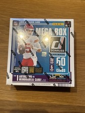 2025 Panini Donruss Football Trading Cards Mega Box - Optic Red Wave Parallels