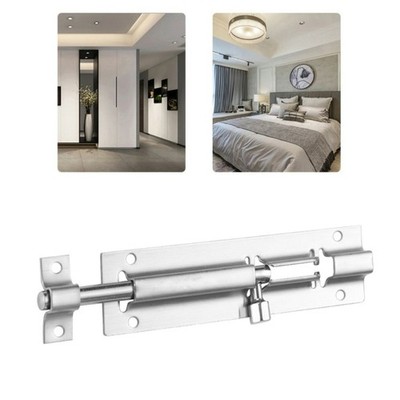 6Pcs Door Lock Sliding Bolts Latches Hardware Door Safety Toilet Door Lock