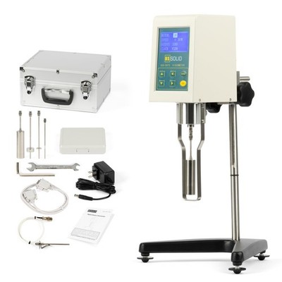 U.S. Solid Rotary Viscometer Viscosity Meter 10-1x10^5 mPa��s Temp. Probe RS232
