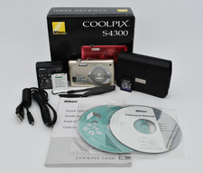 Nikon COOLPIX S4300 Silver Compact Digital Camera 16MP 6x Zoom - Bundle Tested