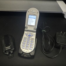 LG VX4500 Verizon Silver Flip Cell Phone Bundle Tested Works