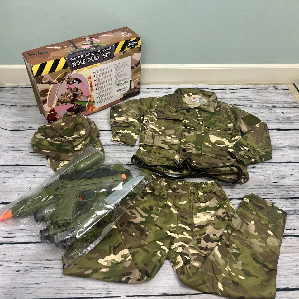 Disfraz militar soldado Tacobear niños Halloween con juguetes edades 3-4 Foto 3 de 4