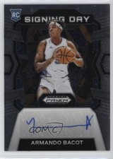 2024-25 Panini Prizm Draft Picks Signing Day Armando Bacot #SD-BAC Auto ii1