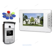 7inch Video Door Entry Phone Call System Electric Lock Supported for House/ Flat