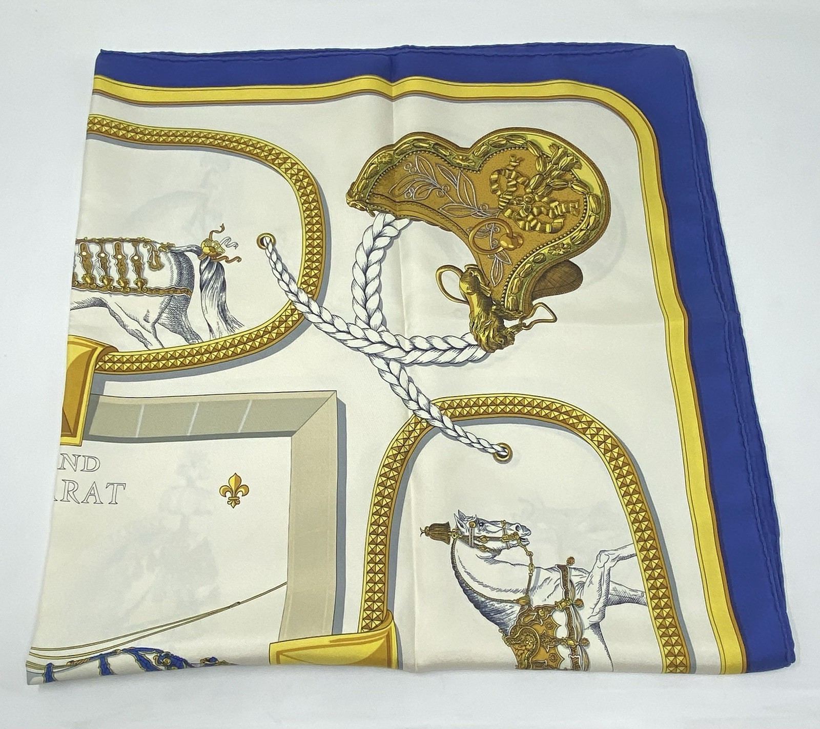 Hermes Silk Scarf Carre 90 Grand Apparat by Jacques Eudel Vintage image 9
