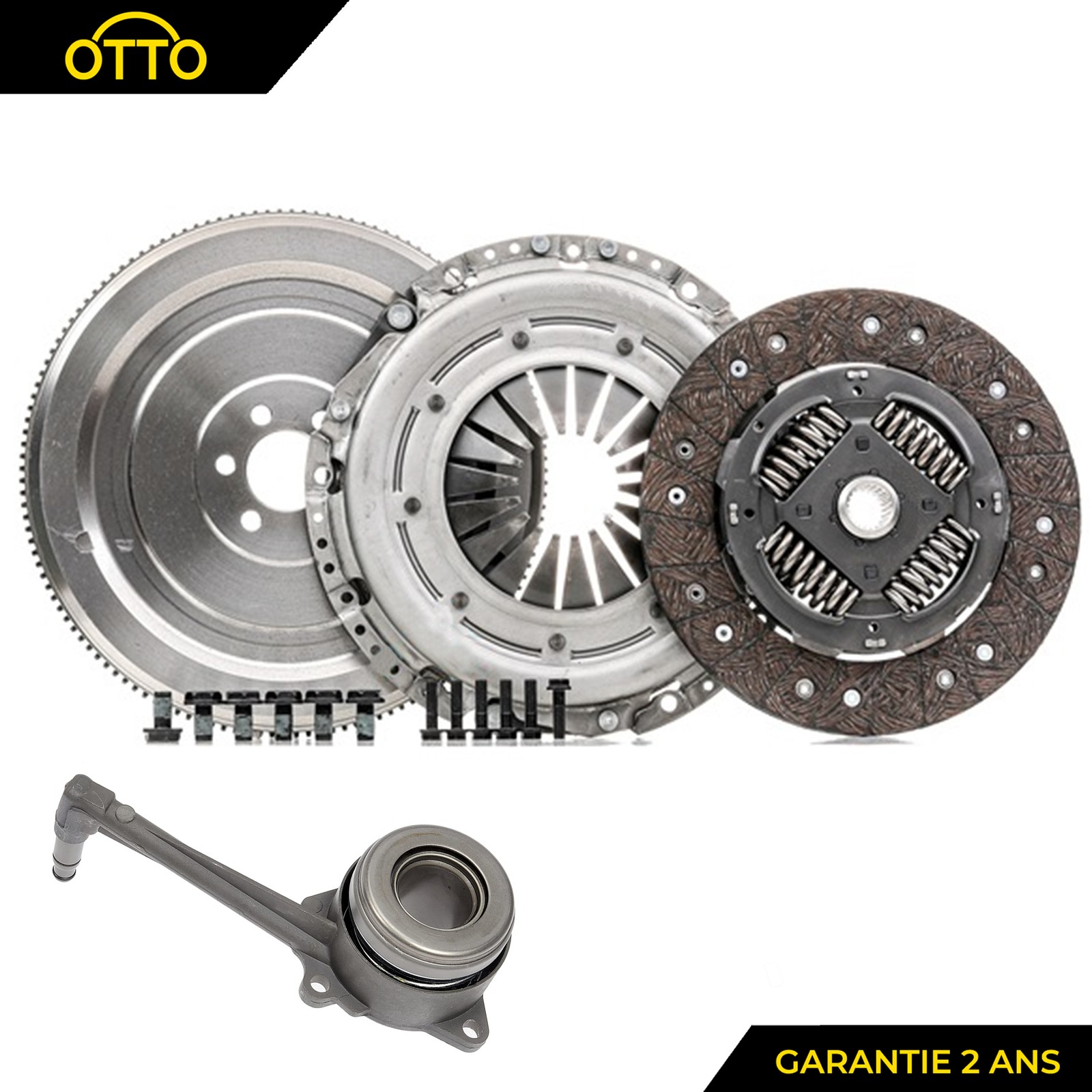 Kit 4 pièces volant moteur rigide haute résistance embrayage renforcé pour Seat Leon et TDI 130