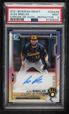 2021 Bowman Draft Chrome Pick Refractor /499 Alex Binelas PSA 9 MINT Auto 10no