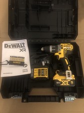 DeWalt DCD796P1 XR Brushless Combi Drill 18v 1 x 5.0Ah Li-Ion case and bit set