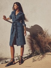 Zara Denim Midi Dress Size XS