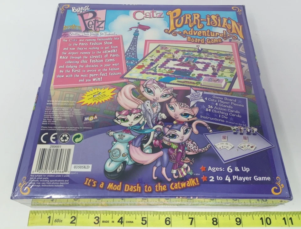 Bratz Petz Catz Purr-isian Adventure Board Game Sealed Complete - Image 4 of 4