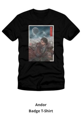 New STAR WARS CELEBRATION JAPAN 2025 Andor badge Art t-shirt Size