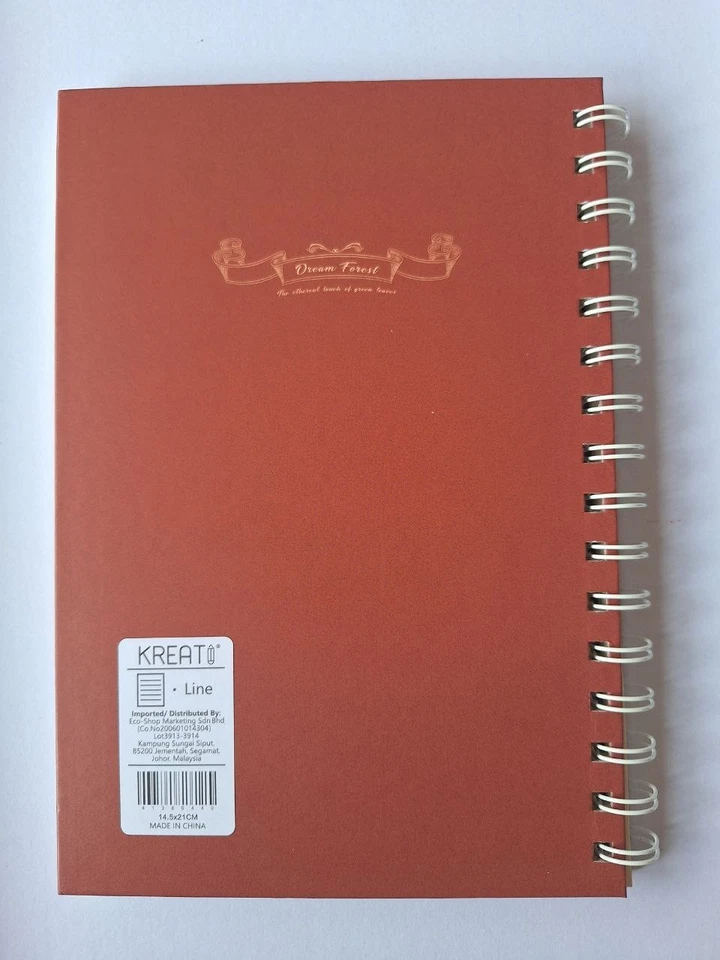 Cuaderno NUEVO Dream Forest-El toque etéreo de hojas verdes 1 unidad Foto 2 de 4