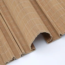 Bamboo Roman Shades, Cordless Natural Woven Blinds, Privacy Lined Sun Shade
