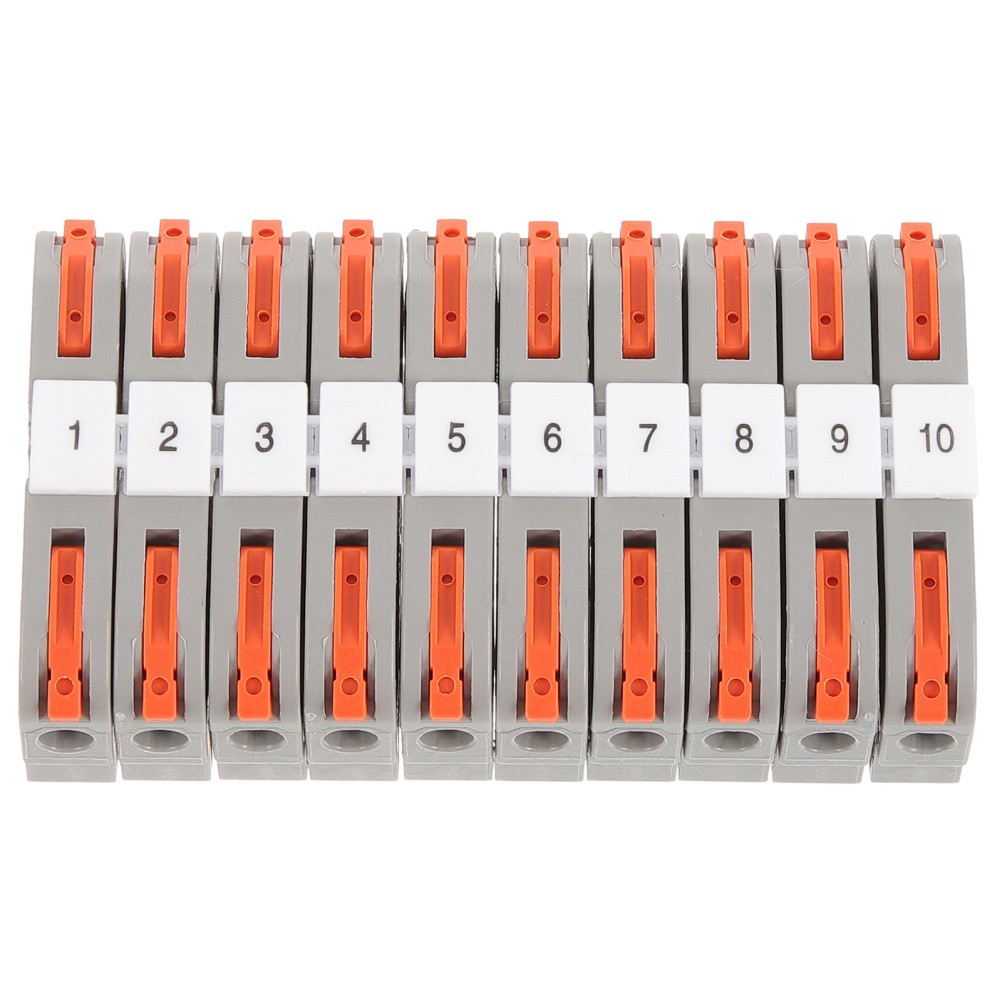 20 Sets Din Rail Wire Terminal Block Electrical Cabinets Distribution