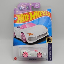 2022 Hot Wheels Barbie Extra White/Pink HW Screen Time 3/10 57 NEW