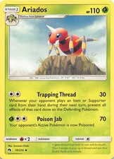 ARIADOS 10/214 - UNCOMMON - LOST THUNDER POKEMON - MP