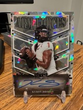Kyron Drones 2025 Leaf Metal Football Prospect RC Auto #/10 🔥📈