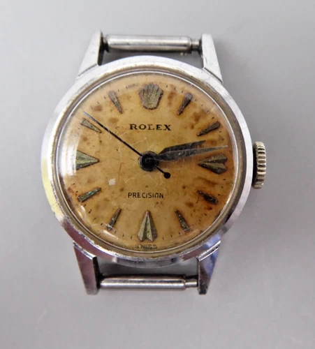 Ladies Vintage ROLEX PRECISION Hand Winding Mechanical Wristwatch