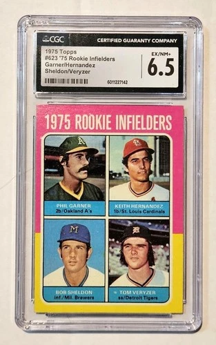 1975 Topps Rookie Outfielders #623 Keith Hernandez Rookie Card CGC 6.5 EX/NM+