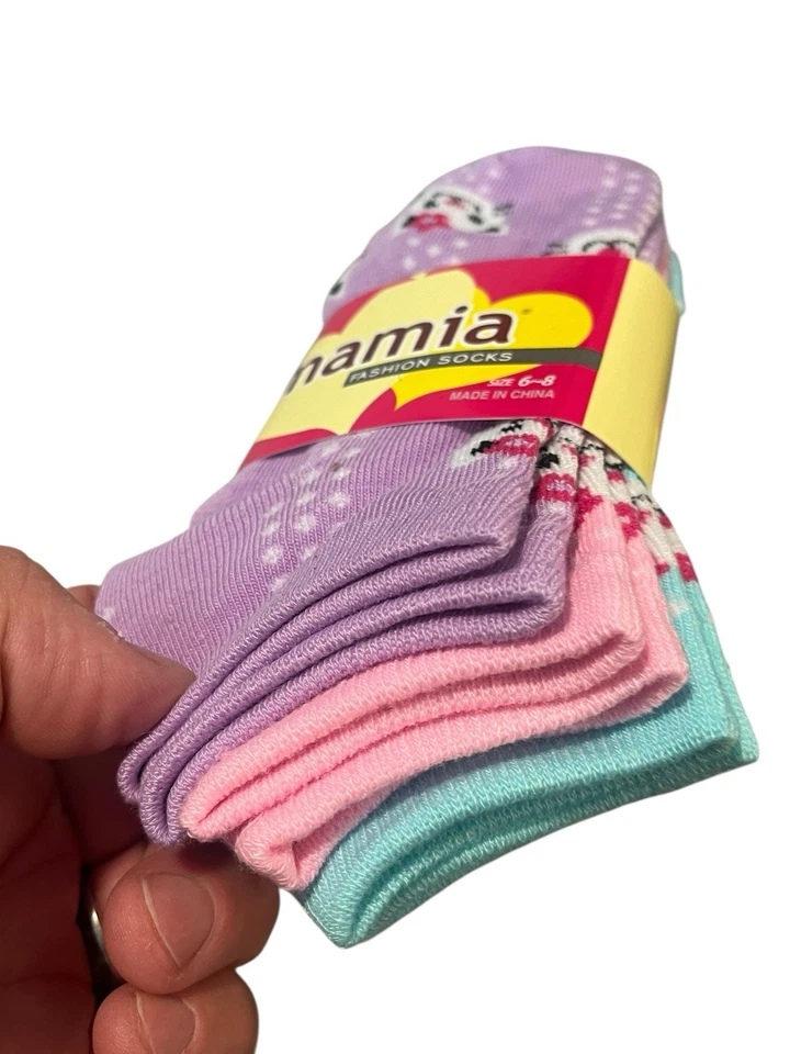 Mamia лодыжки носки 6 пар женщин размер 6-8 низкий вырез животных печати многоцветный новый - Изображение 2 из 4