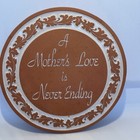 Vtg Frankoma “A Mother’s Love Is Never Ending” Plaque. — photo 1