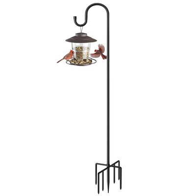84'' Shepherds Hooks for Outdoor, Heavy Duty Garden Bird Feeder Pole Hanging B...