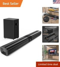 Multi-Mode 24" Soundbar & Subwoofer - Immersive Experience for Movies & Music