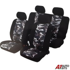 Komplettset Grau Tarnfarbe Autositz Schutzhülle für Peugeot 208 2008 3008 308