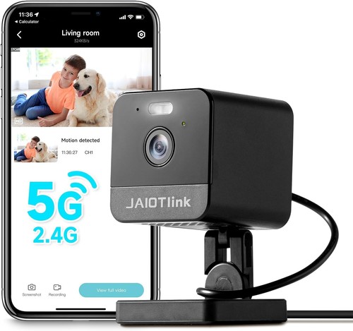 1080P 2.4g/5g Indoor Camera, Plug-in Cameras for Home Security, 1080P, Black - Picture 1 of 9