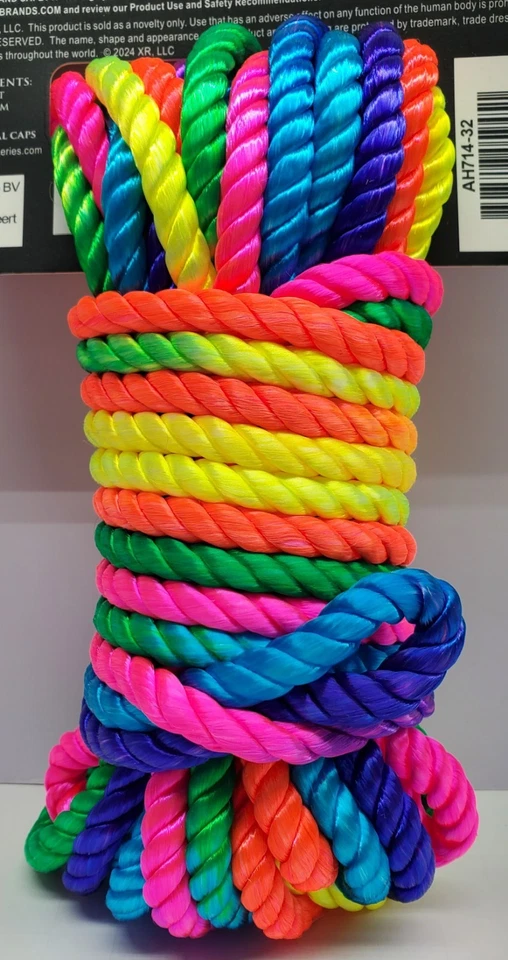 Cuerda Arco Iris 35 ft Shibari Bondage BDSM Sedoso Suave Fetiche Por XR Foto 4 de 4