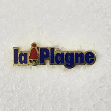Pin's La Plagne station de ski vintage années 90