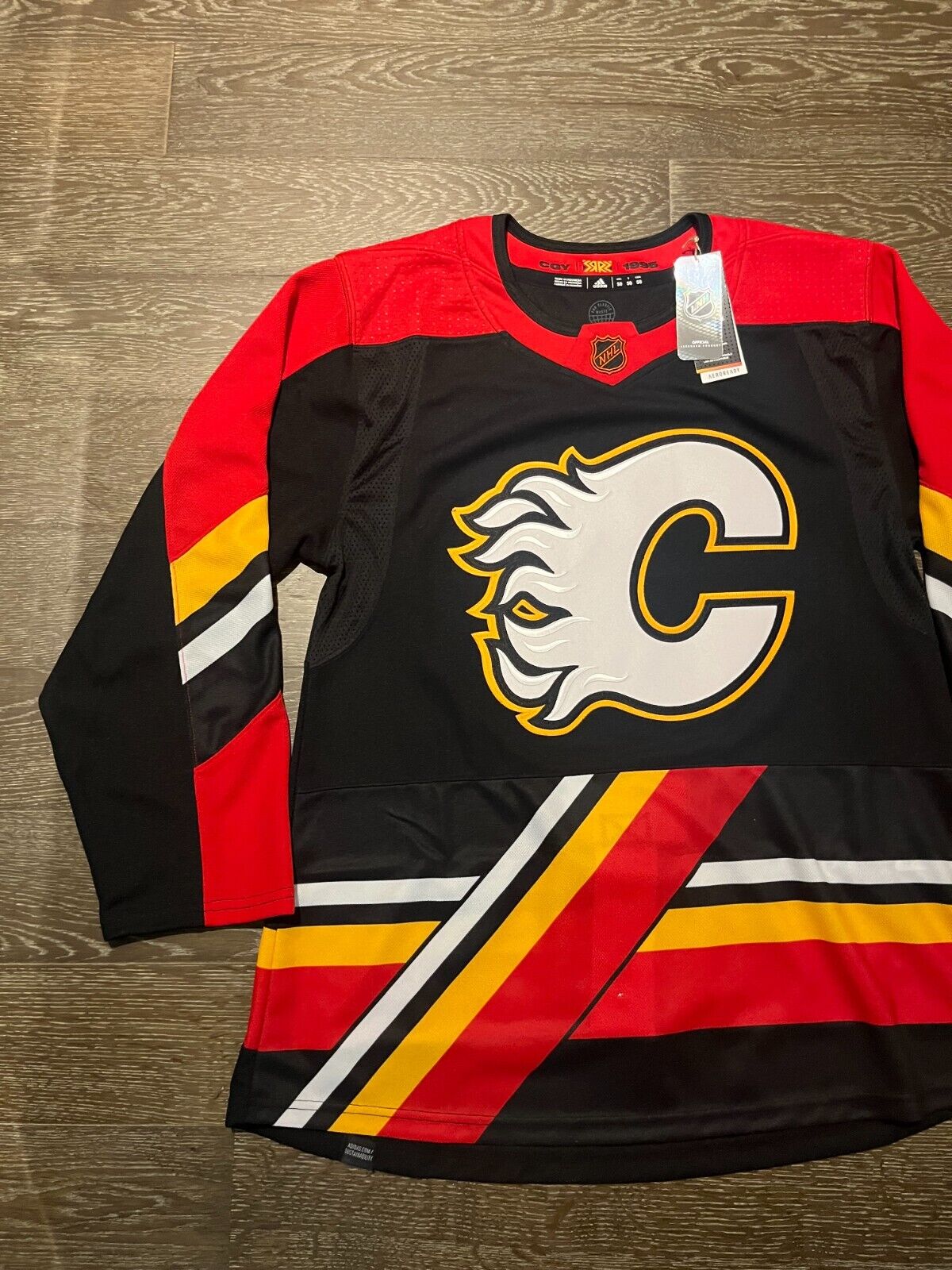 Adidas Calgary Flames Reverse Retro 2.0 Jersey Black 50