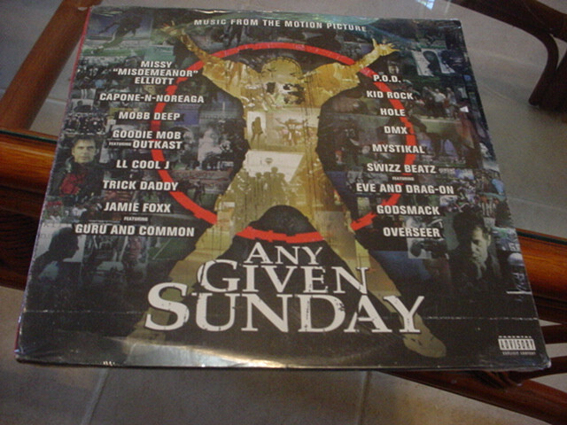 ANY GIVEN SUNDAY SOUNDTRACK, still SEALED lp, on WARNER ANY GIVEN SUNDAY SOUNDTRACK, still SEALED lp, on WARNER