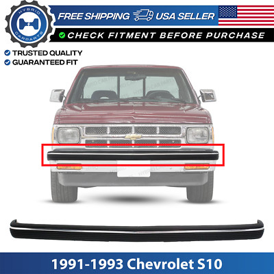 New Front Bumper Trim With Chrome Strip For 1991-1993 Chevrolet S10 GM1057132