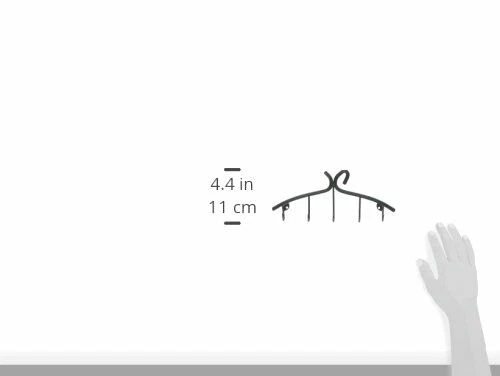 Spectrum Diversified Leaf Wall Mount Key Rack Black - Image 2 of 2