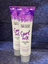 2 Pack NOT YOUR MOTHER'S Curl Talk Scalp Care CLEANSING OIL
