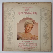 Richard Strauss Der Rosenkavalier Elisabeth Schwarzkopf vinyl record Angel 35645