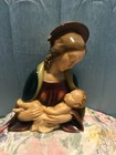 Antique Vtg Chalk Ware Madonna Child Figurine Statue Church Salvage Italy? — photo 1